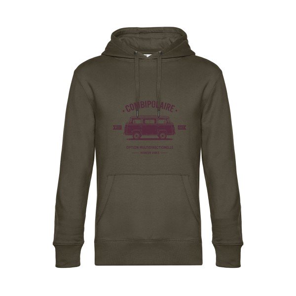 Combipolaire- Sweat à capuche original Khaki - RueDuTeeshirt
