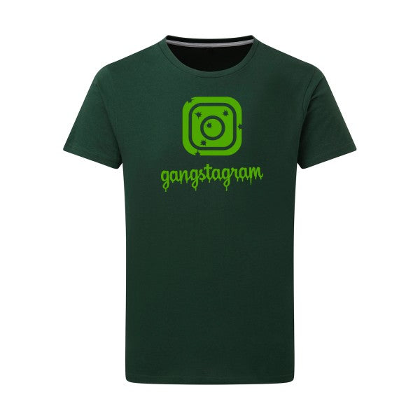 GANGSTAGRAM - Flex Vert pomme Tshirt original Bottle Green  2XL