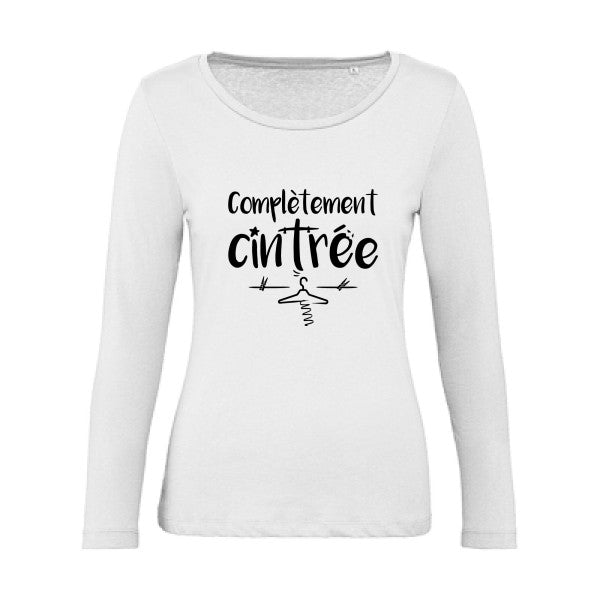 ComplÃ¨tement cintrÃ© Noir |   T shirt manches longues femme|100% bio