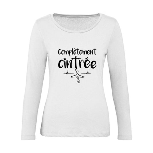 ComplÃ¨tement cintrÃ© Noir |   T shirt manches longues femme|100% bio