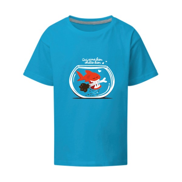 Qui aime bien châtie bien.. SG - Kids T-shirt enfant Turquoise Taille 152 (11-12/2XL)