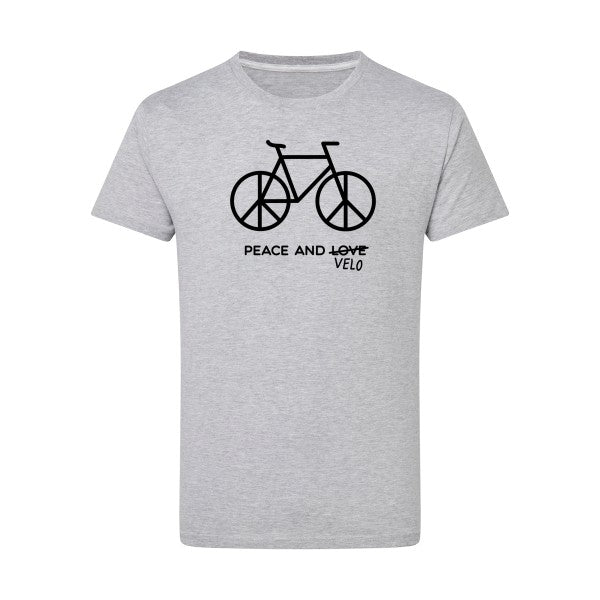 Peace and vélo - Flex noir Tshirt original Light Oxford  5XL