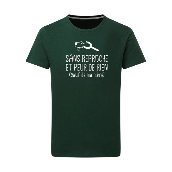 Sans reproche Blanc -Flex Blanc sur T-shirt SG  Bottle Green  2XL