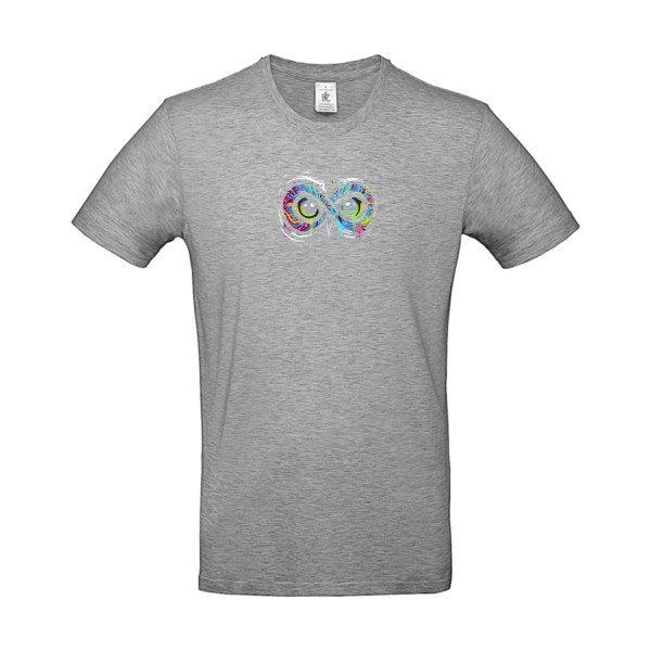 T-shirt humour original Infiniment Chouette T Shirt couleur Sport Grey