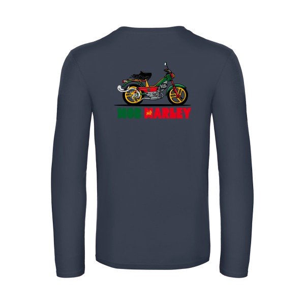mob-marley-t-shirt-manches-longues-original-humour -Navy