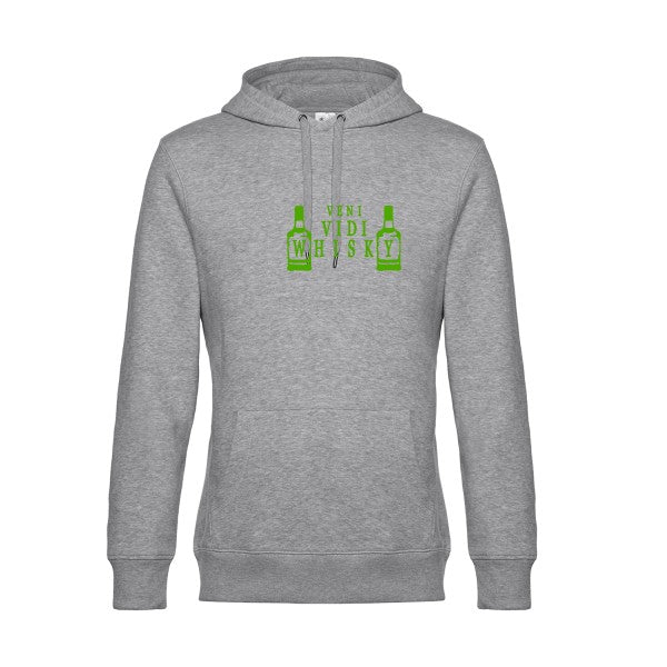 sweat à capuche homme original VENI VIDI WHISKY