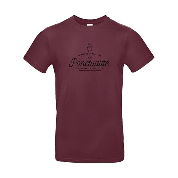 La PonctualitéFlex noir - E190 T-shirt|Burgundy||2XL