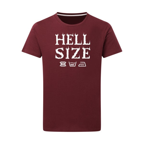 HELL SIZE ! - Flex Blanc Tshirt original Burgundy  2XL