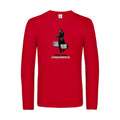 partir-en-cacahuete-t-shirt-manches-longues-original-humour -Red