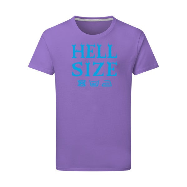 HELL SIZE ! - Flex bleu clair Tshirt original Aster Purple  2XL