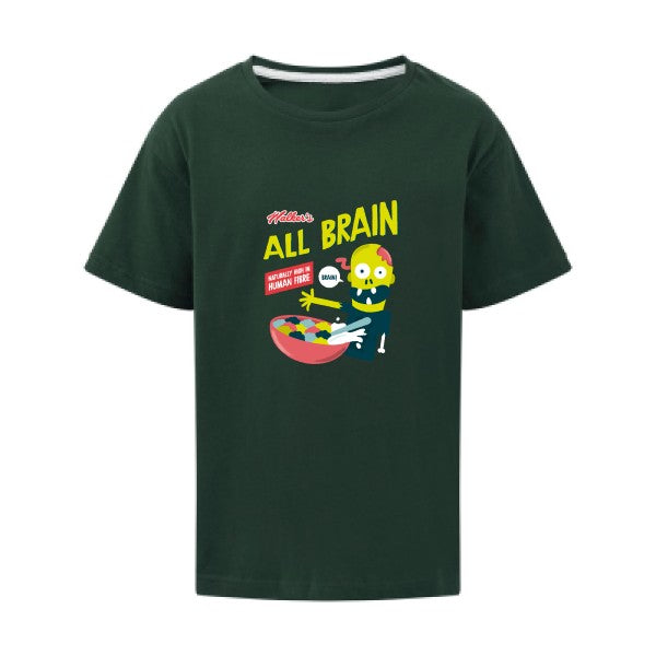 All brain SG - Kids T-shirt enfant Bottle Green Taille 152 (11-12/2XL)