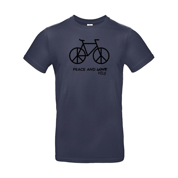 Peace and vélo Flex noir |E190 T-shirt|Navy Blue||2XL