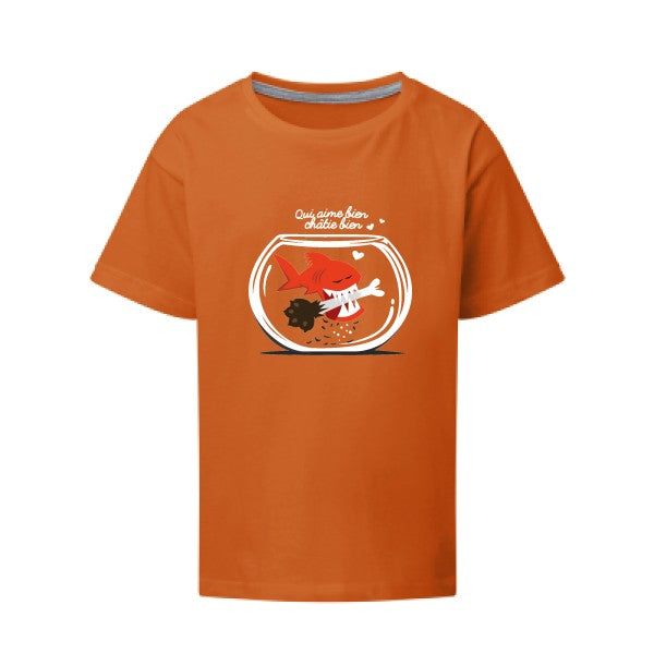 Qui aime bien châtie bien.. SG - Kids T-shirt enfant Orange Taille 152 (11-12/2XL)