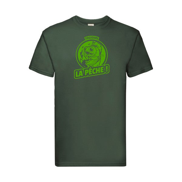 T-shirt|Toujours la pêche ! |Vert pomme|Fruit of the loom 205  G