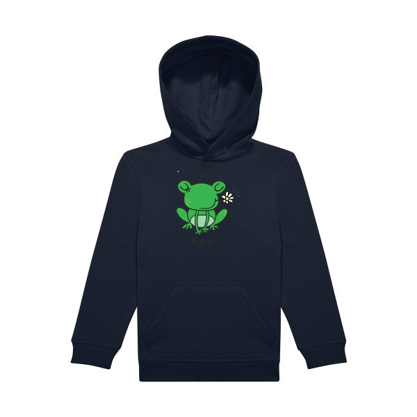 sweat capuche enfant Navy- Be-Green-