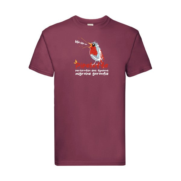 Pipelette  Fruit of the loom 205 g/m² T-shirt/ bordeaux