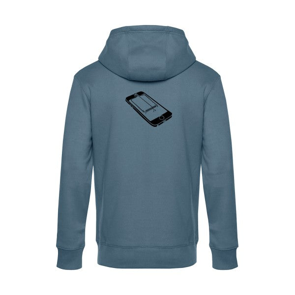 Piege sweat shirt original nordic blue flex Noir impression Dos