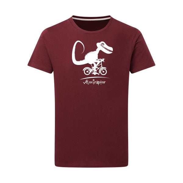 vélociraptor -Flex vert pomme sur T-shirt SG  Burgundy  2XL