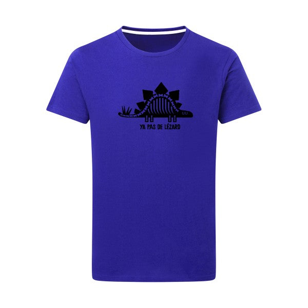 Ya pas de lézard noir -Flex noir sur T-shirt SG  Royal Blue  5XL