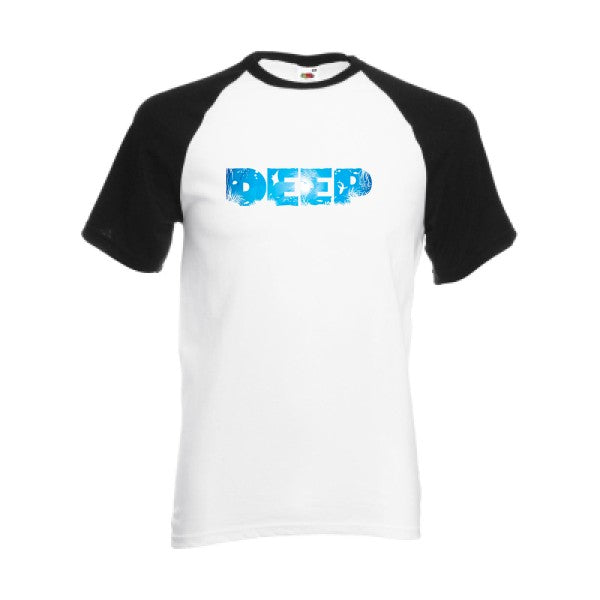T-shirt fruit of the loom baseball  couleur White/Black