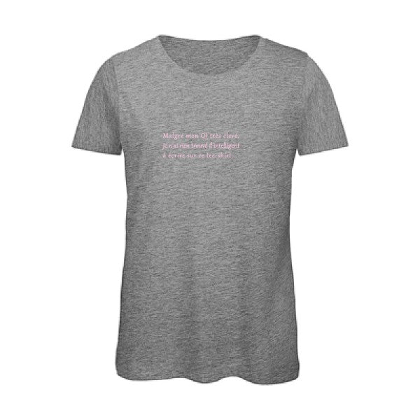 T shirt humour bio femme   femme bio|QI Rose 