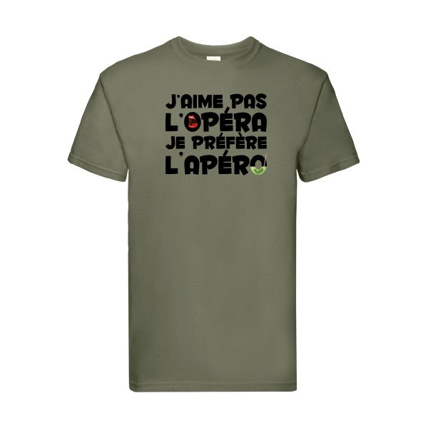 opérapéro Fruit of the loom 205 g/m² T-shirt/ classic olive