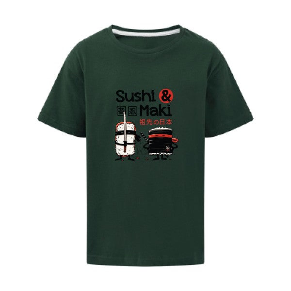 Sushi et Maki SG - Kids T-shirt enfant Bottle Green Taille 152 (11-12/2XL)