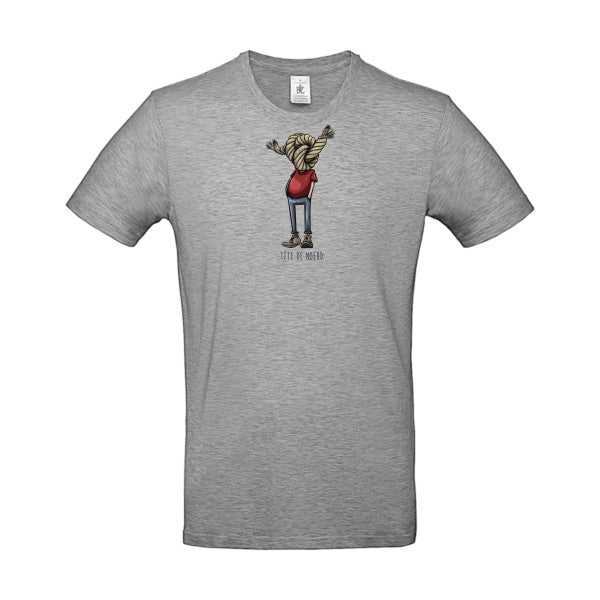 T-shirt humour original Tete De Nœud T Shirt couleur Sport Grey