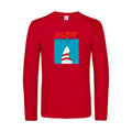 surf-t-shirt-manches-longues-original-humour -Red