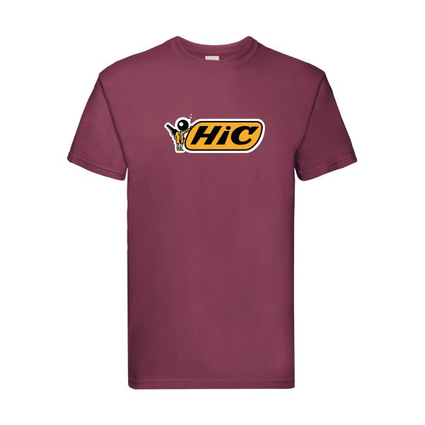 Hic Fruit of the loom 205 g/m² T-shirt/ bordeaux