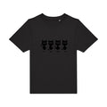 T-shirt original enfant un-deux-trois-cat couleur Black flex Noir