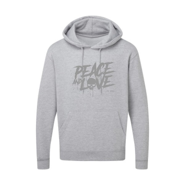 Peace or no peace |Sweat  capuche humoristique Gris 