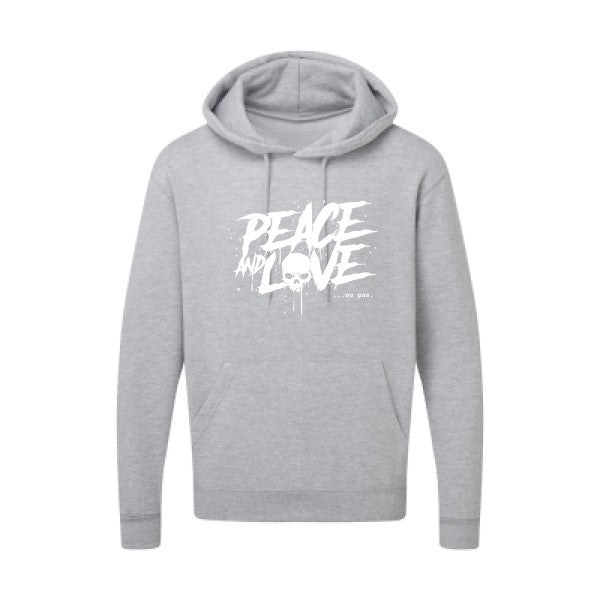 Peace or no peace |Sweat  capuche humoristique Blanc 