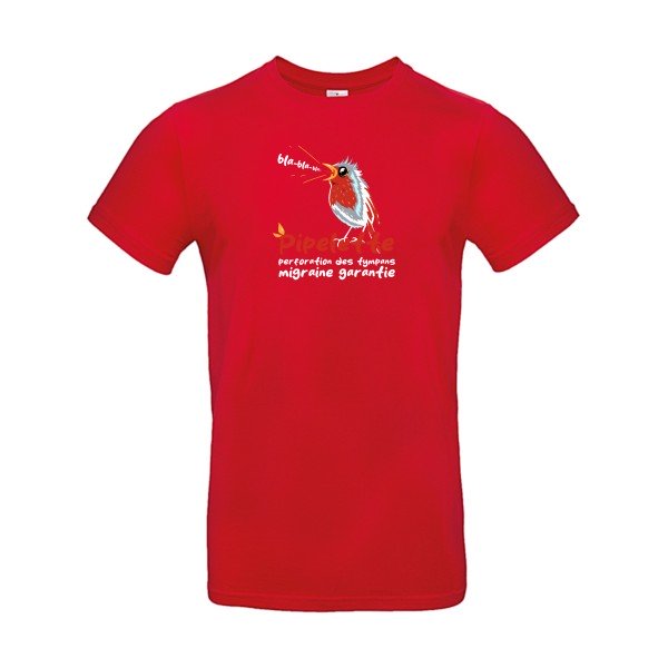 T-shirt humour original Pipelette T Shirt couleur Red