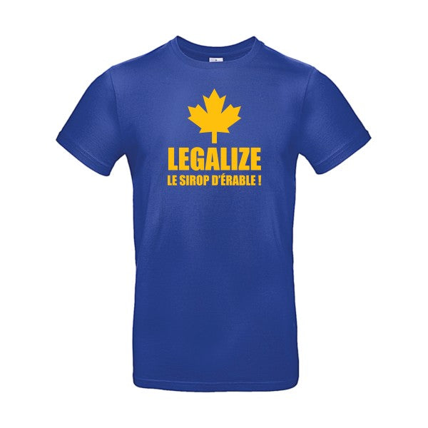 Legalize le sirop d'érableFlex jaune or- T-shirt E190|Cobalt Blue||2XL