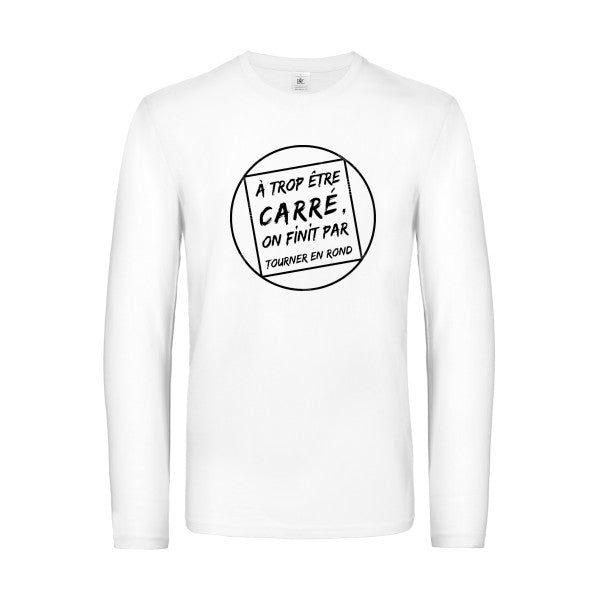 cercle vicieux - t shirt- manches- longues- original- humour- White impression Face