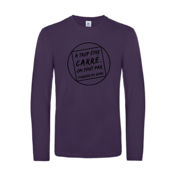 cercle vicieux - t shirt- manches- longues- original- humour- Urban Purple impression Face