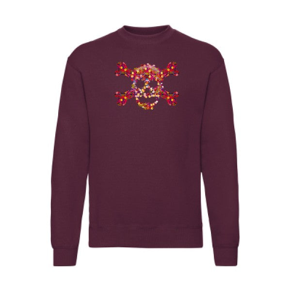 Floral skull Fruit of the loom 280 g/m² Sweat shirt