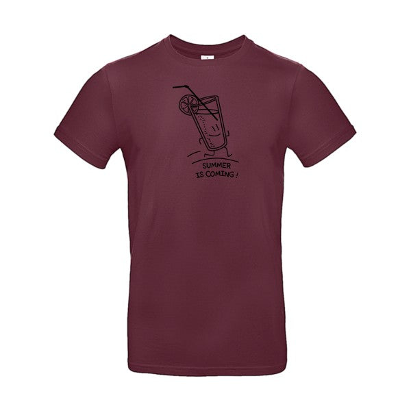 Summer is coming !Flex noir - E190 T-shirt|Burgundy||2XL