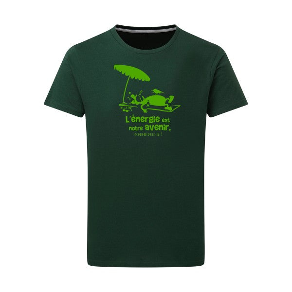 l'énergie est notre avenir vert pomme -Flex vert pomme sur T-shirt SG  Bottle Green  2XL