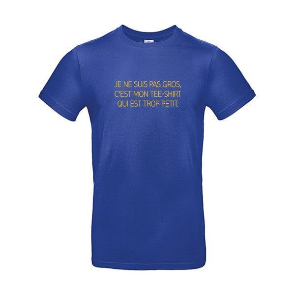 Je ne suis pas gros...Flex jaune or- T-shirt E190|Cobalt Blue||2XL