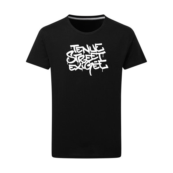 Tenue street exigée -Flex noir sur T-shirt SG  Dark Black  4XL