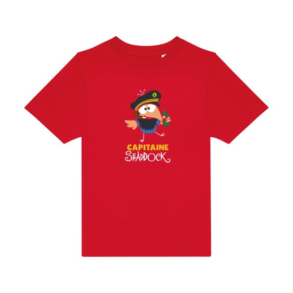 t-shirt humour enfant -Capitaine-Shaddock- couleur  Red-