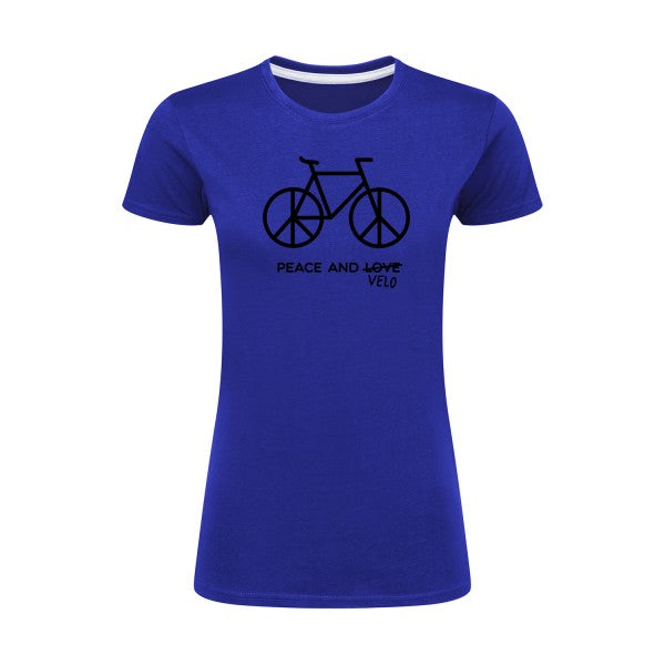 Peace and vélo Noir |T shirt original femme|SG