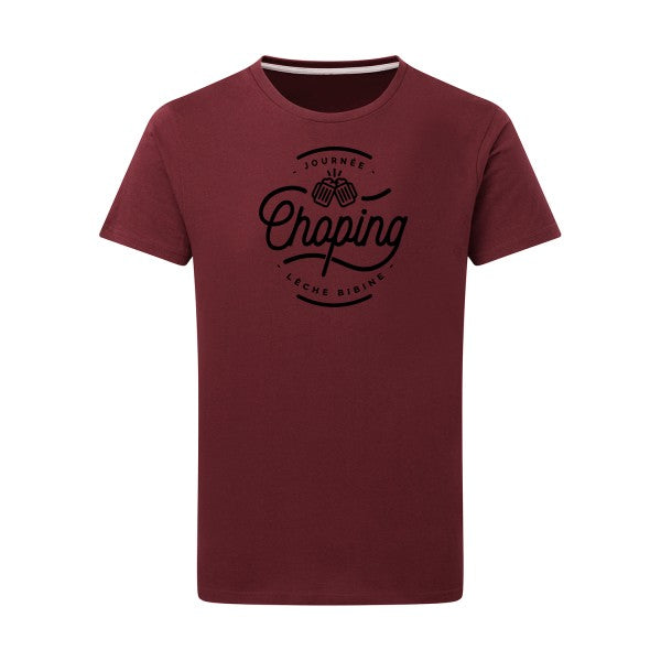 Journée Choping - Flex noir Tshirt original Burgundy  2XL