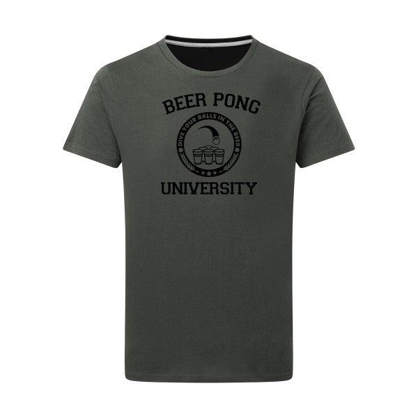 Beer Pong noir -Flex noir sur T-shirt SG  Charcoal  5XL