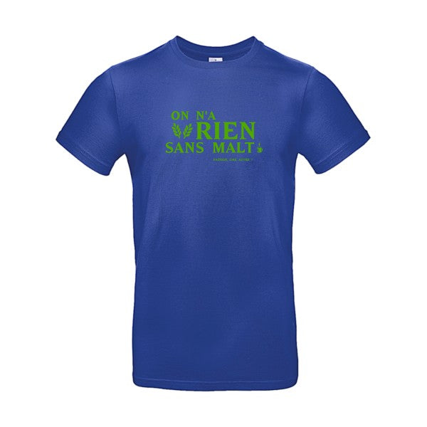 On n'a rien sans malt Flex Vert pomme |E190 T-shirt|Cobalt Blue||2XL