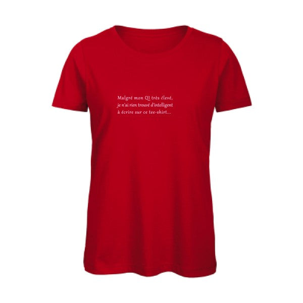 T shirt humour bio femme   femme bio|QI Rose 