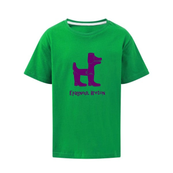 Epagneul breton Flex Violet SG - Kids T-shirt enfant Kelly Green Taille 140 (9-10/XL)