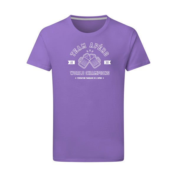 Team apéro - Flex Blanc Tshirt original Aster Purple  2XL